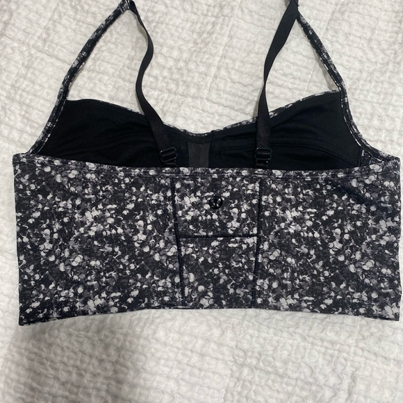Lululemon Core Set Bra size 8 shimmy shimmer black white - Picture 5 of 9